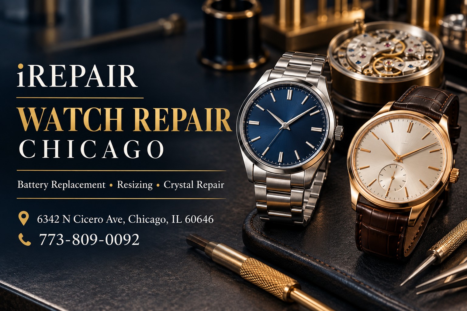 Watch Repair in Chicago — Battery Replacement, Resizing and More at iREPAIR