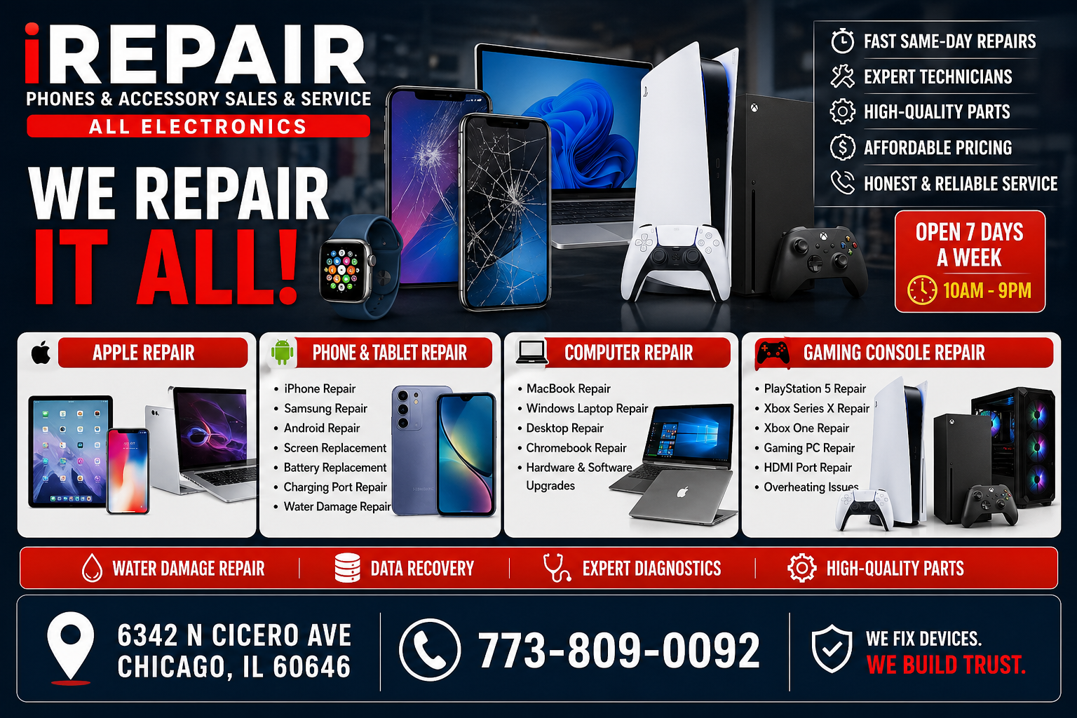 iREPAIR Chicago – Trusted Electronics, Phone & Apple Device Repair Experts in Chicago, IL
